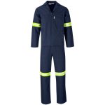Technician 100% Cotton Conti Suit - Reflective Arms & Legs - Yellow Tape - Image 12
