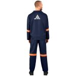 Technician 100% Cotton Conti Suit - Reflective Arms & Legs - Orange Tape - Image 7