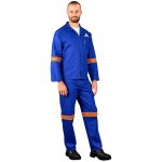 Technician 100% Cotton Conti Suit - Reflective Arms & Legs - Orange Tape - Image 3