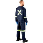 Technician 100% Cotton Conti Suit - Reflective Arms, Legs & Back - Yellow Tape - Image 7