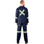 Technician 100% Cotton Conti Suit - Reflective Arms, Legs & Back - Yellow Tape - Image 5