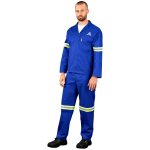 Technician 100% Cotton Conti Suit - Reflective Arms, Legs & Back - Yellow Tape - Image 3