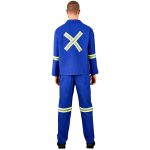Technician 100% Cotton Conti Suit - Reflective Arms, Legs & Back - Yellow Tape - Image 6