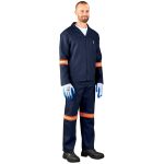 Technician 100% Cotton Conti Suit - Reflective Arms, Legs & Back - Orange Tape - Image 5