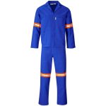 Technician 100% Cotton Conti Suit - Reflective Arms, Legs & Back - Orange Tape - Image 10
