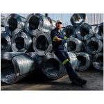 Vintage 100% Cotton Denim Conti Suit - Reflective Arms & Legs - Yellow Tape - Image 6