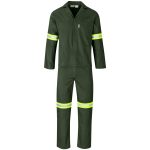 Acid Resistant Polycotton Conti Suit - Reflective Arm & Legs - Yellow Tape - Image 6