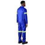 Safety Polycotton Boiler Suit - Reflective Arms & Legs - Yellow Tape - Image 7