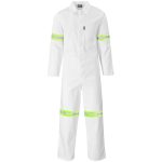 Safety Polycotton Boiler Suit - Reflective Arms & Legs - Yellow Tape - Image 10