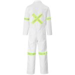 Safety Polycotton Boiler Suit - Reflective Arms Legs & Back - Yellow Tape - Image 7