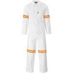 Safety Polycotton Boiler Suit - Reflective Arms Legs & Back - Orange Tape - Image 8