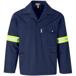Site Premium Polycotton Jacket - Reflective Arms - Yellow Tape - Image 10