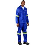 Site Premium Polycotton Jacket - Reflective Arms - Yellow Tape - Image 2
