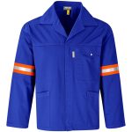 Site Premium Polycotton Jacket - Reflective Arms - Orange Tape - Image 6