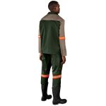 Site Premium Two-Tone Polycotton Jacket - Reflective Arms - Orange Tape - Image 4