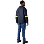 Artisan Premium 100% Cotton Jacket - Reflective Arms - Yellow Tape - Image 7