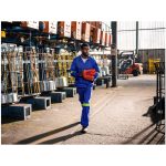 Artisan Premium 100% Cotton Jacket - Reflective Arms - Yellow Tape - Image 2