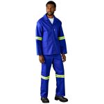 Artisan Premium 100% Cotton Jacket - Reflective Arms - Yellow Tape - Image 27