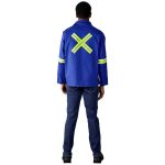 Artisan Premium 100% Cotton Jacket - Reflective Arms & Back - Yellow Tape - Image 21