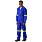 Artisan Premium 100% Cotton Jacket - Reflective Arms & Back - Yellow Tape - Image 11