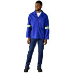 Artisan Premium 100% Cotton Jacket - Reflective Arms & Back - Yellow Tape - Image 18