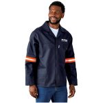 Artisan Premium 100% Cotton Jacket - Reflective Arms & Back - Orange Tape - Image 4