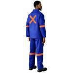 Artisan Premium 100% Cotton Jacket - Reflective Arms & Back - Orange Tape - Image 6