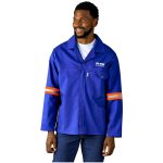 Artisan Premium 100% Cotton Jacket - Reflective Arms & Back - Orange Tape - Image 2