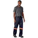 Artisan Premium 100% Cotton Pants - Reflective Legs - Orange Tape - Image 4