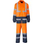 Torrent Two-Tone Hi-Viz Ref Polyester/PVC Rainsuit - Orange