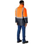 Hazard Padded Two-Tone Hi-Viz Reflective Jacket - Image 5