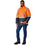 Hazard Padded Two-Tone Hi-Viz Reflective Jacket - Image 23