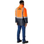 Hazard Padded Two-Tone Hi-Viz Reflective Jacket - Image 4