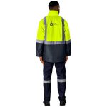 Hazard Padded Two-Tone Hi-Viz Reflective Jacket - Image 8