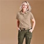 Ladies Short Sleeve Mawenzi Twill Shirt - Image 7