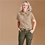 Ladies Short Sleeve Mawenzi Twill Shirt