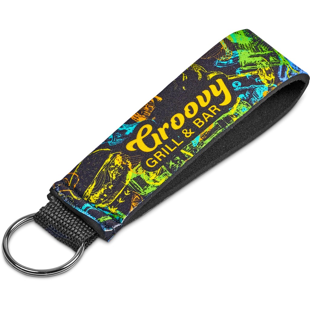 DEFAULT_1024X1024 Pre-Printed Sample Hoppla Two Ocean Neoprene Wrist Keyring - Image 1