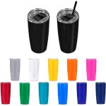 Altitude Daytona Plastic 2-in-1 Double-Wall Tumbler & Straw - 600ml - Image 2