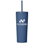Kooshty Concorde Stainless Steel & Plastic Double-Wall Tumbler & Straw - 720ml - Image 7