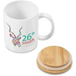 Okiyo Sozo Bamboo & Ceramic Sublimation Coffee Mug - 330ml - Image 3