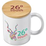 Okiyo Sozo Bamboo & Ceramic Sublimation Coffee Mug - 330ml - Image 6