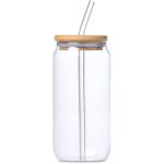 Okiyo Natsu Glass & Bamboo Tumbler & Straw - 500ml - Image 4
