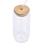 Okiyo Natsu Glass & Bamboo Tumbler & Straw - 500ml - Image 6