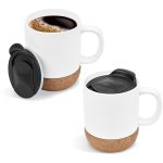 Serendipio Sienna Cork & Ceramic Sublimation Coffee Mug - 340ml - Image 8