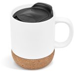 Serendipio Sienna Cork & Ceramic Sublimation Coffee Mug - 340ml - Image 10