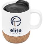 Serendipio Sienna Cork & Ceramic Sublimation Coffee Mug - 340ml - Image 13