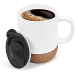 Serendipio Sienna Cork & Ceramic Sublimation Coffee Mug - 340ml - Image 5