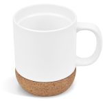 Serendipio Sienna Cork & Ceramic Sublimation Coffee Mug - 340ml - Image 4