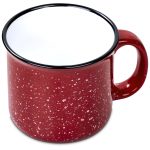 Serendipio Marshall Ceramic Coffee Mug - 400ml - Red - Image 3