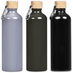 Serendipio Origen Aluminium & Bamboo Water Bottle – 750ml - Image 3